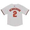 Gunnar Henderson Baltimore Orioles Nike Toddler Game Jersey - White - Detail View