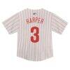 Bryce Harper Philadelphia Phillies Nike Toddler Game Jersey - White - Detail View