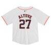 Jose Altuve Houston Astros Nike Toddler Game Jersey - White - Detail View