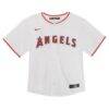 Mike Trout Los Angeles Angels Nike Toddler Game Jersey - White - Side View