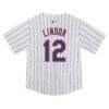Francisco Lindor New York Mets Nike Toddler Game Jersey - White - Detail View