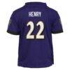 Derrick Henry Baltimore Ravens Nike Toddler Game Jersey - Purple - Detail View