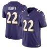 Derrick Henry Baltimore Ravens Nike Vapor F.U.S.E. Limited Jersey - Purple - Front View