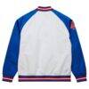 Hank Aaron Atlanta Braves Mitchell & Ness Cooperstown Collection Legends Lightweight Satin Raglan Full-Snap Jacket - - Detail View