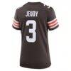 Jerry Jeudy Cleveland Browns Nike Women's Game Jersey - Brown - Detail View