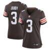 Jerry Jeudy Cleveland Browns Nike Women's Game Jersey - Brown - Front View