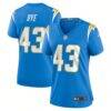 Troy Dye Los Angeles Chargers Nike Women's Game Jersey - - Front View