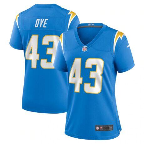 Troy Dye Los Angeles Chargers Nike Women's Game Jersey - - Front View