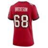 Ben Bredeson Tampa Bay Buccaneers Nike Women's Game Jersey - Red - Detail View