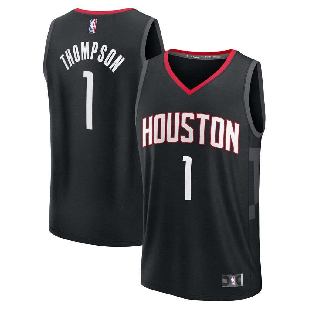 Amen Thompson Houston Rockets Fashion7 Fast Break Replica Player Jersey - Statement Edition