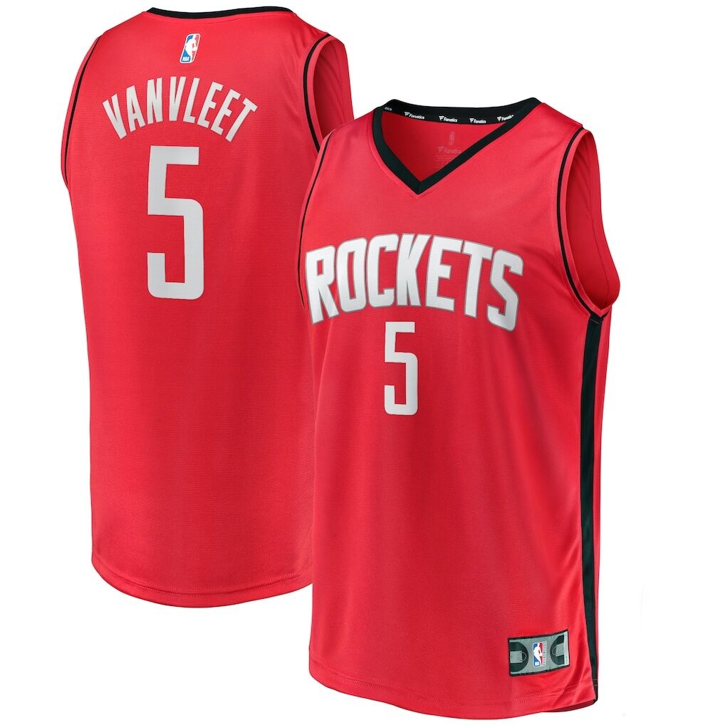 Fred VanVleet Houston Rockets Fashion7 Fast Break Replica Player Jersey – Icon Edition