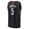 Fred VanVleet Houston Rockets Fashion7 Fast Break Replica Player Jersey - Black - Detail View