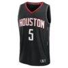 Fred VanVleet Houston Rockets Fashion7 Fast Break Replica Player Jersey - Black - Side View