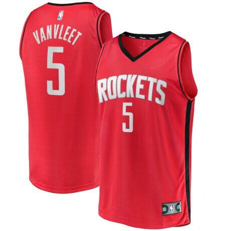 Fred VanVleet Houston Rockets Fashion7 Youth Fast Break Replica Player Jersey - Red - Front View