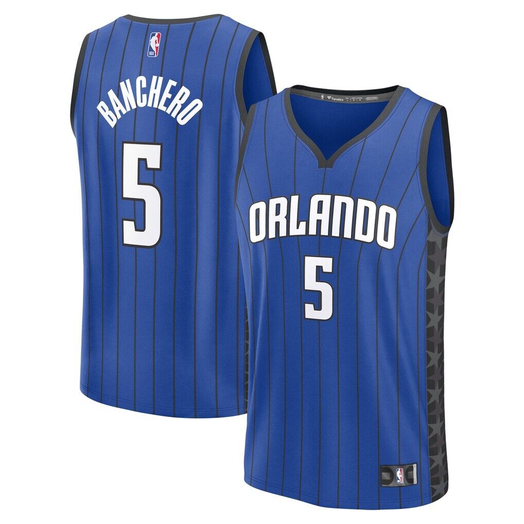 Paolo Banchero Orlando Magic Fashion7 Youth Fast Break Replica Player Jersey - Statement Edition
