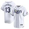 Junior Caminero Tampa Bay Rays Nike Youth Home Limited Player Jersey - White - Front View