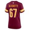 Nick Allegretti Washington Commanders Nike Women's Game Jersey - - Detail View