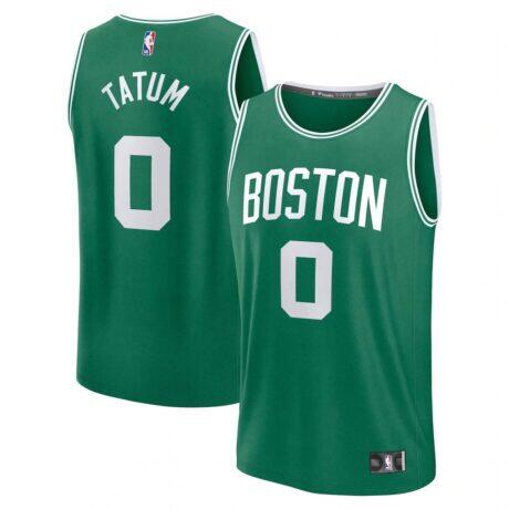Jayson Tatum Boston Celtics Fanatics Youth Fast Break Replica Player Jersey - Icon Edition - - Front View
