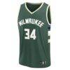 Giannis Antetokounmpo Milwaukee Bucks Fashion7 Fast Break Replica Player Jersey - Icon Edition - - Alt1