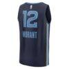 Ja Morant Memphis Grizzlies Fashion7 Fast Break Replica Player Jersey - Navy - Alt2