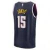Nikola Jokic Denver Nuggets Fashion7 Fast Break Replica Player Jersey - Navy - Detail View