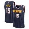 Nikola Jokic Denver Nuggets Fashion7 Fast Break Replica Player Jersey - Navy - Front View