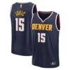 Nikola Jokic Denver Nuggets Fashion7 Youth Fast Break Replica Player Jersey - Navy - Front View