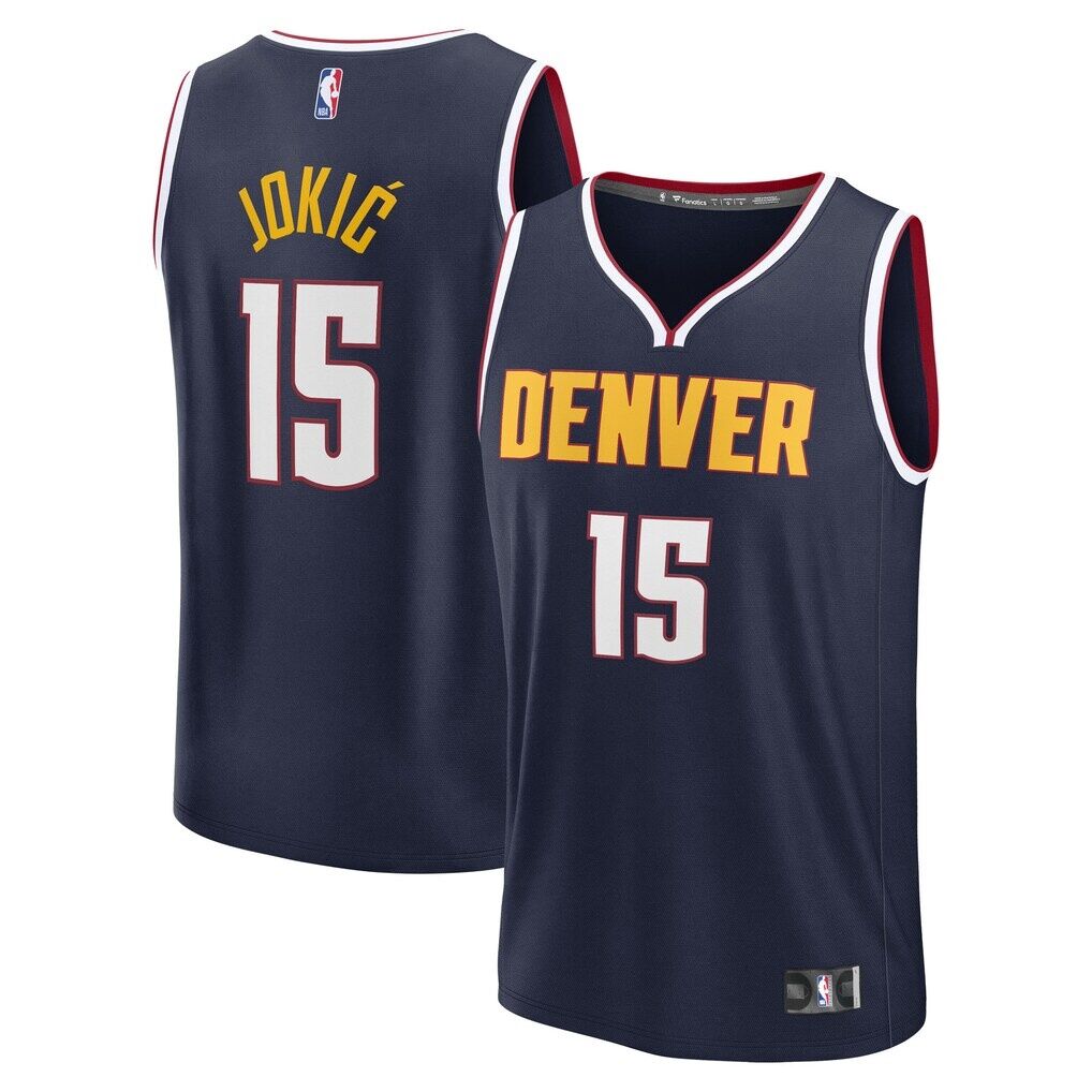 Nikola Jokic Denver Nuggets Fashion7 Youth Fast Break Replica Player Jersey - Icon Edition