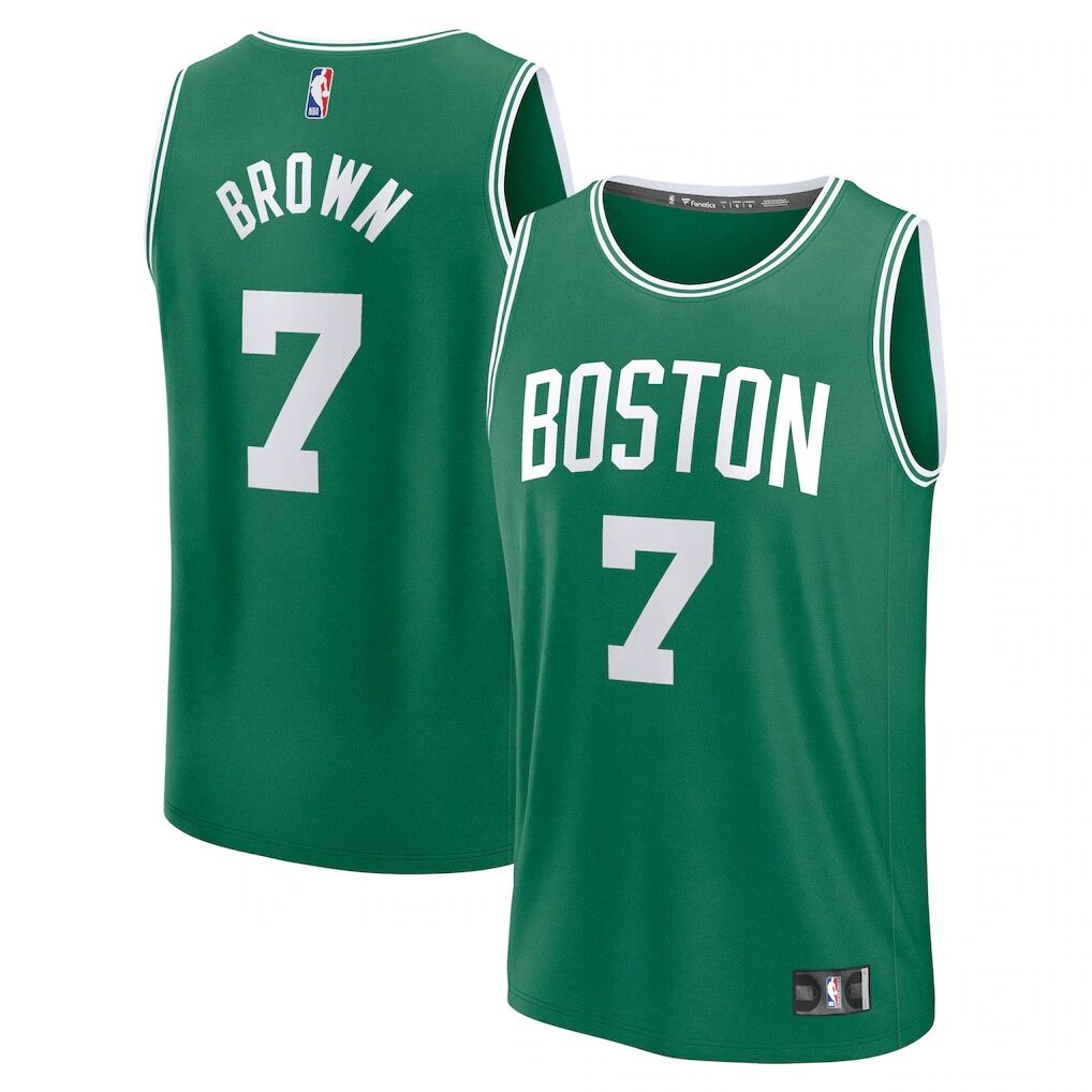Jaylen Brown Boston Celtics Fashion7 Youth Fast Break Replica Player Jersey - Icon Edition - Kelly Green