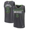 Anthony Edwards Minnesota Timberwolves Fashion7 Fast Break Replica Player Jersey - Statement Edition - - Front View
