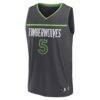 Anthony Edwards Minnesota Timberwolves Fashion7 Fast Break Replica Player Jersey - Statement Edition - - Side View