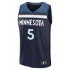 Anthony Edwards Minnesota Timberwolves Fashion7 Youth Fast Break Replica Player Jersey - Navy - Alt1