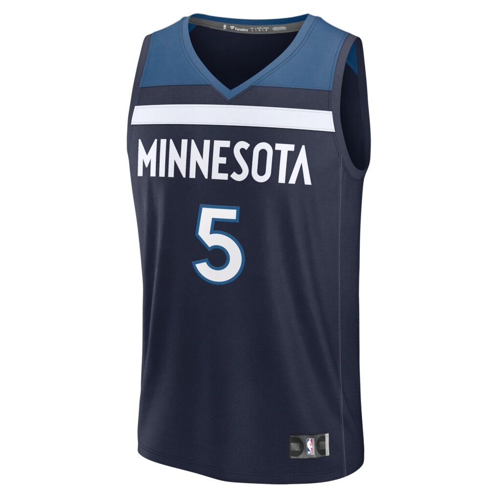 Anthony Edwards Minnesota Timberwolves Fashion7 Youth Fast Break Replica Player Jersey - Icon Edition