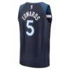 Anthony Edwards Minnesota Timberwolves Fashion7 Youth Fast Break Replica Player Jersey - Navy - Alt2