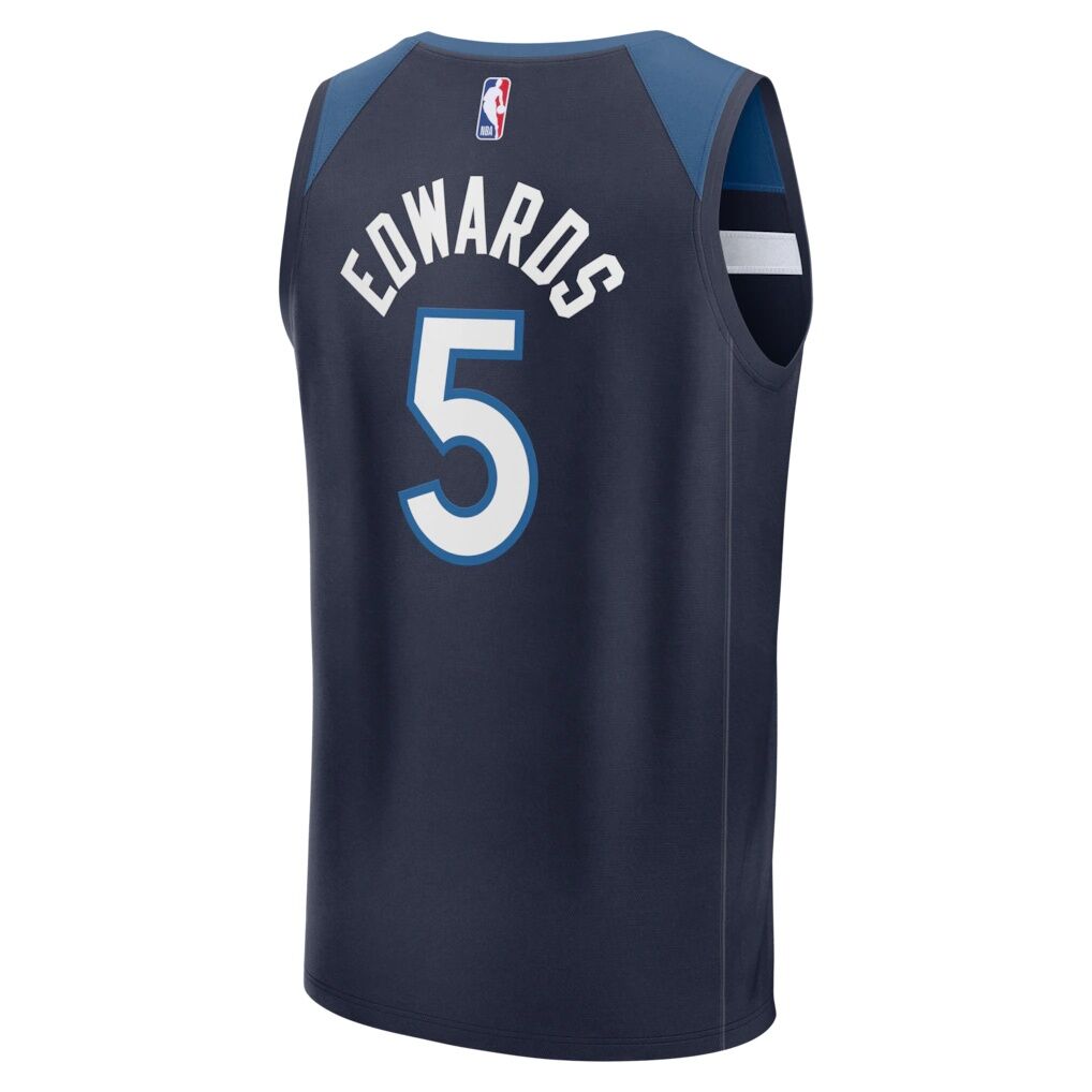Anthony Edwards Minnesota Timberwolves Fashion7 Youth Fast Break Replica Player Jersey - Icon Edition