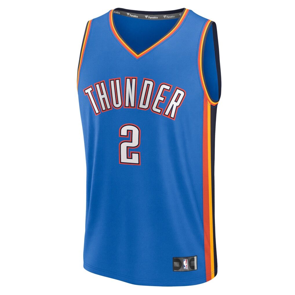 Shai Gilgeous-Alexander Oklahoma City Thunder Fashion7 Fast Break Replica Player Jersey - Icon Edition