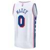 Tyrese Maxey Philadelphia 76ers Fashion7 Fast Break Replica Player Jersey - White - Detail View