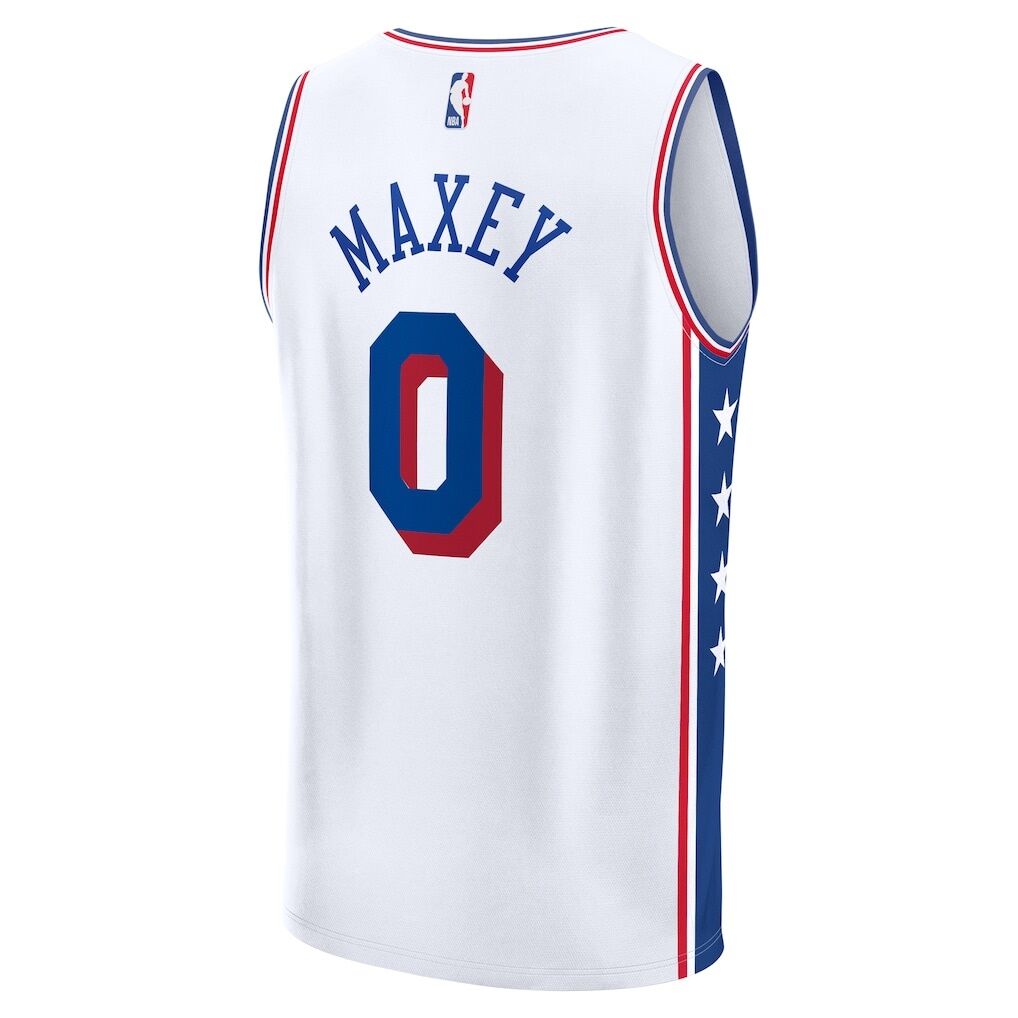 Tyrese Maxey Philadelphia 76ers Fashion7 Fast Break Replica Player Jersey - Association Edition