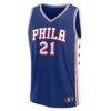 Joel Embiid Philadelphia 76ers Fashion7 Fast Break Replica Player Jersey - Icon Edition - - Back View