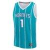 LaMelo Ball Charlotte Hornets Fashion7 Youth Fast Break Replica Player Jersey - Teal - Side View