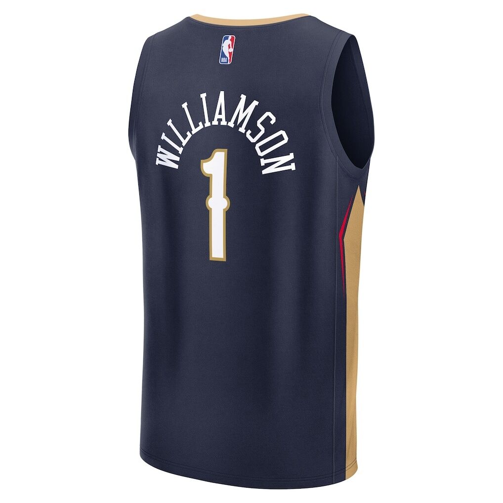 Zion Williamson New Orleans Pelicans Fashion7 Fast Break Replica Player Jersey - Icon Edition