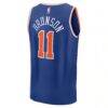 Jalen Brunson New York Knicks Fashion7 Fast Break Replica Player Jersey - Blue - Detail View