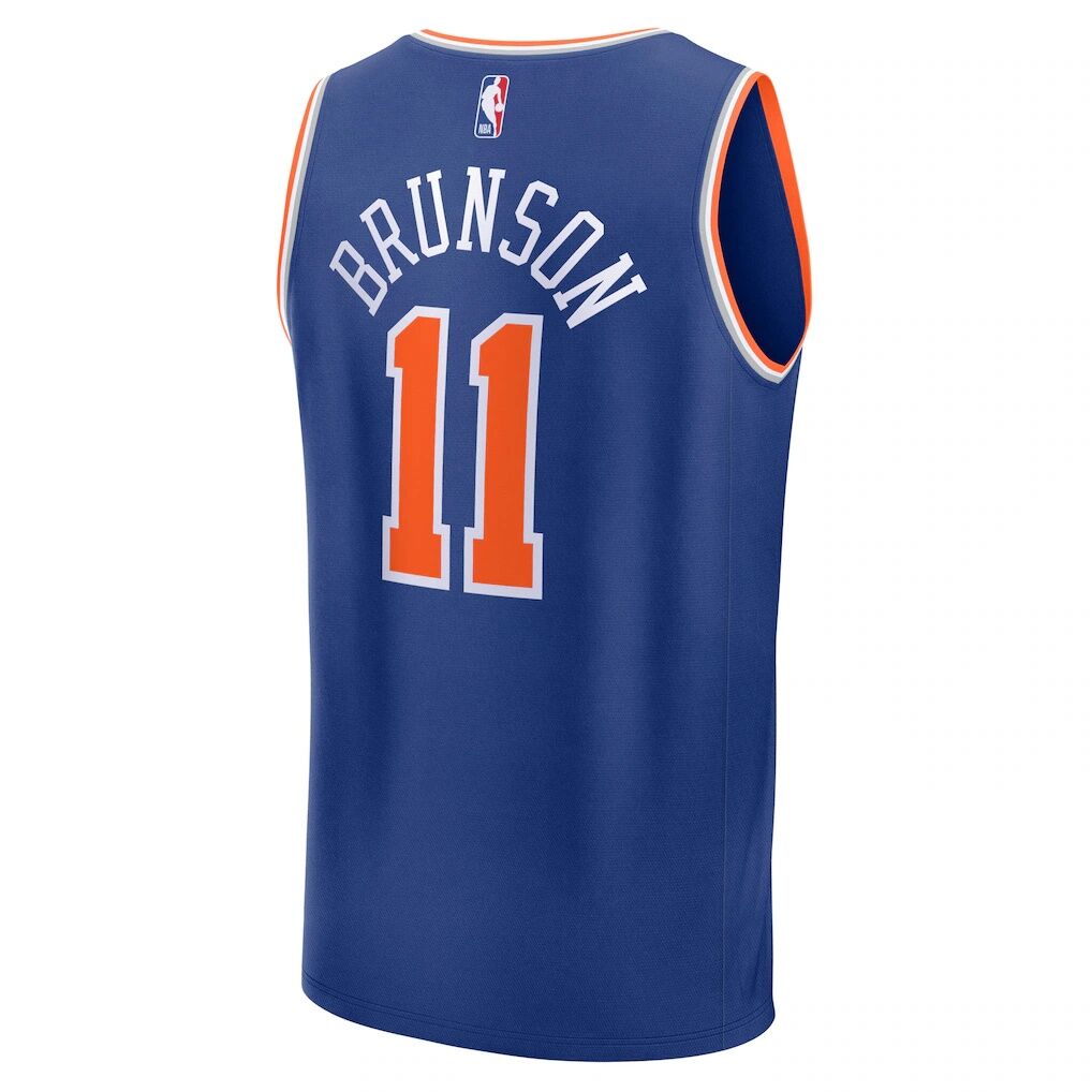 Jalen Brunson New York Knicks Fashion7 Fast Break Replica Player Jersey - Icon Edition