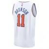 Jalen Brunson New York Knicks Fashion7 Fast Break Replica Player Jersey - White - Detail View