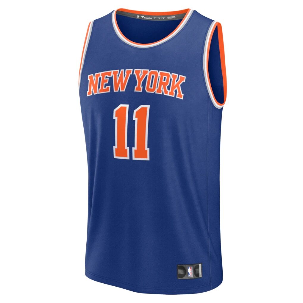Jalen Brunson New York Knicks Fashion7 Youth Fast Break Replica Player Jersey - Icon Edition