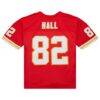 Dante Hall Kansas City Chiefs Mitchell & Ness 2002 Legacy Replica Jersey - Red - Detail View