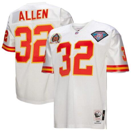 Marcus Allen Kansas City Chiefs 1994 Mitchell & Ness Authentic Throwback Retired Player Jersey - White - Front View