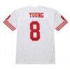 Steve Young San Francisco 49ers 1994 Mitchell & Ness Authentic Throwback Retired Player Jersey - White - Detail View