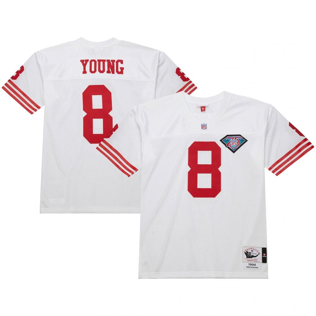 Steve Young San Francisco 49ers 1994 Mitchell & Ness Authentic Throwback Retired Player Jersey