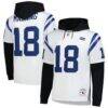 Peyton Manning Indianapolis Colts Mitchell & Ness Player Name & Number Hoodie Legacy Jersey - White - Front View